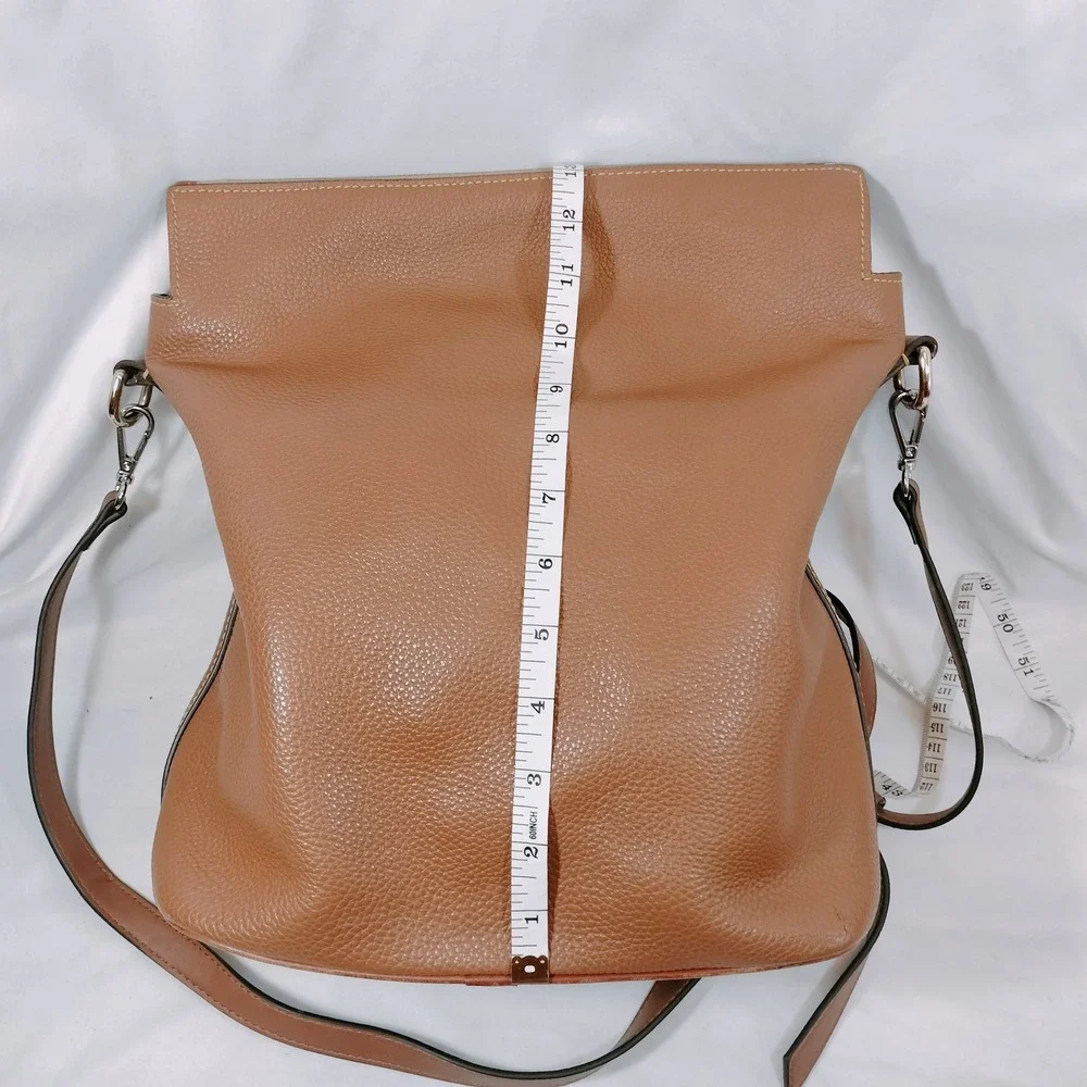 Vintage Dooney & Bourke Satchel; Brown Pebbled Leather,